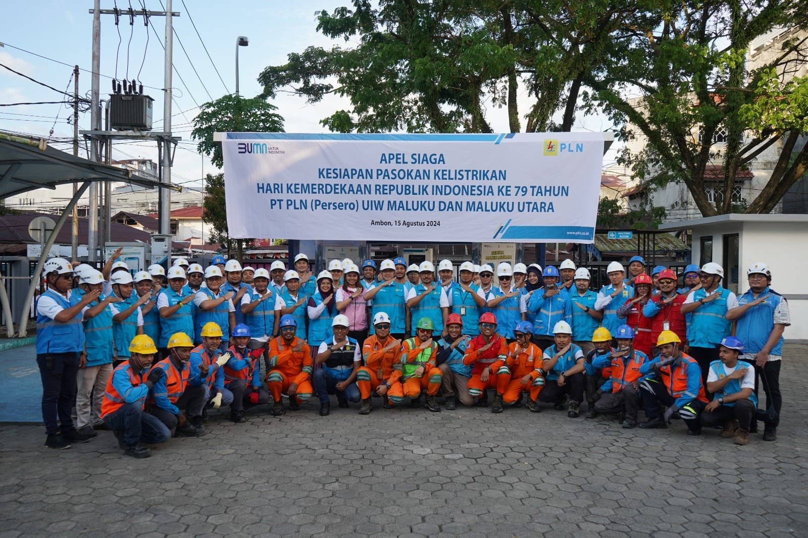 PLN UIW MMU Sukses Amankan Pasokan Listrik selama Upacara HUT ke-79 RI pada 164 Sistem di Maluku dan Maluku Utara