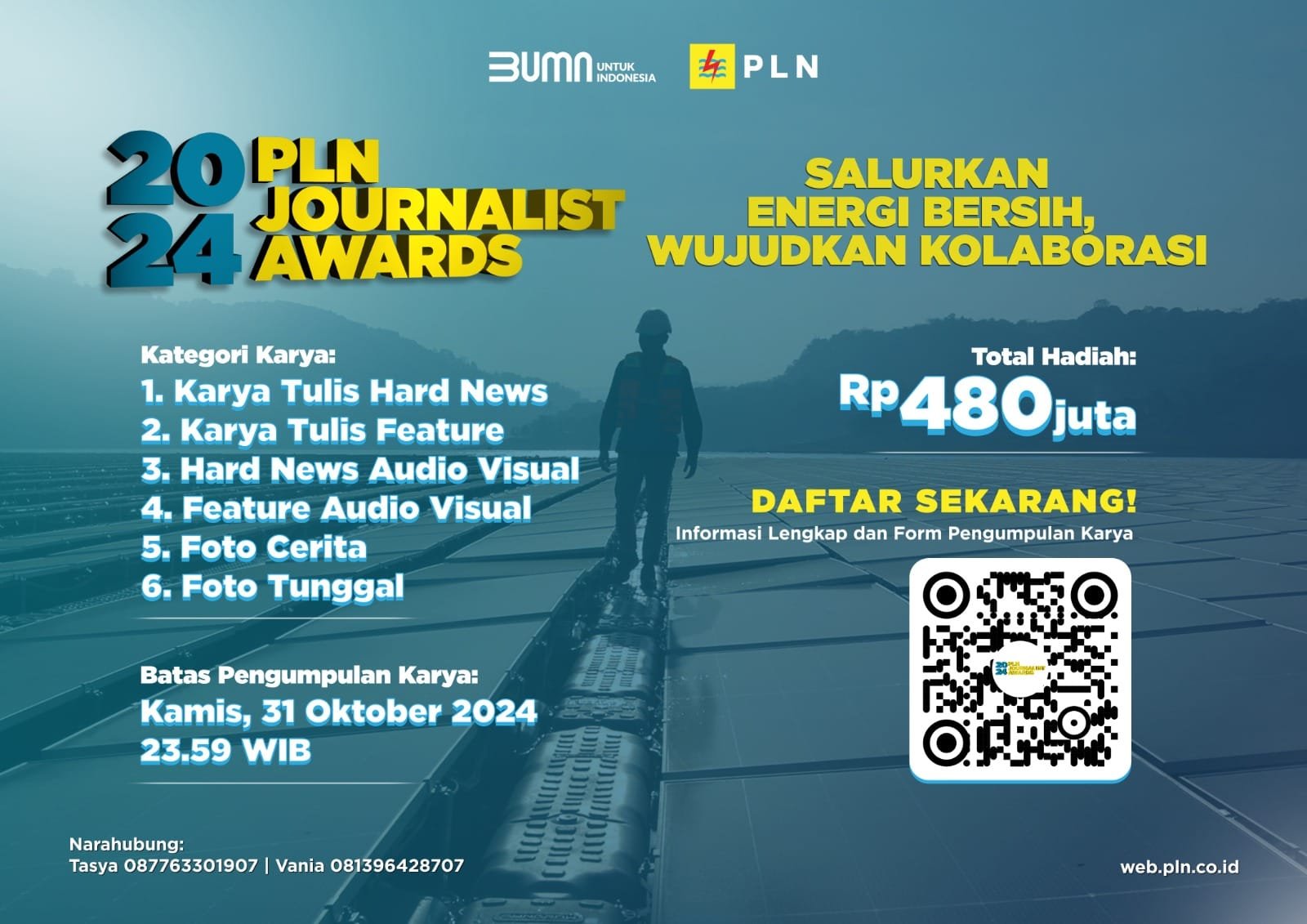 Berhadiah Ratusan Juta, Waktu Pendaftaran PLN Journalist Award 2024 Masih Dua Pekan Lagi