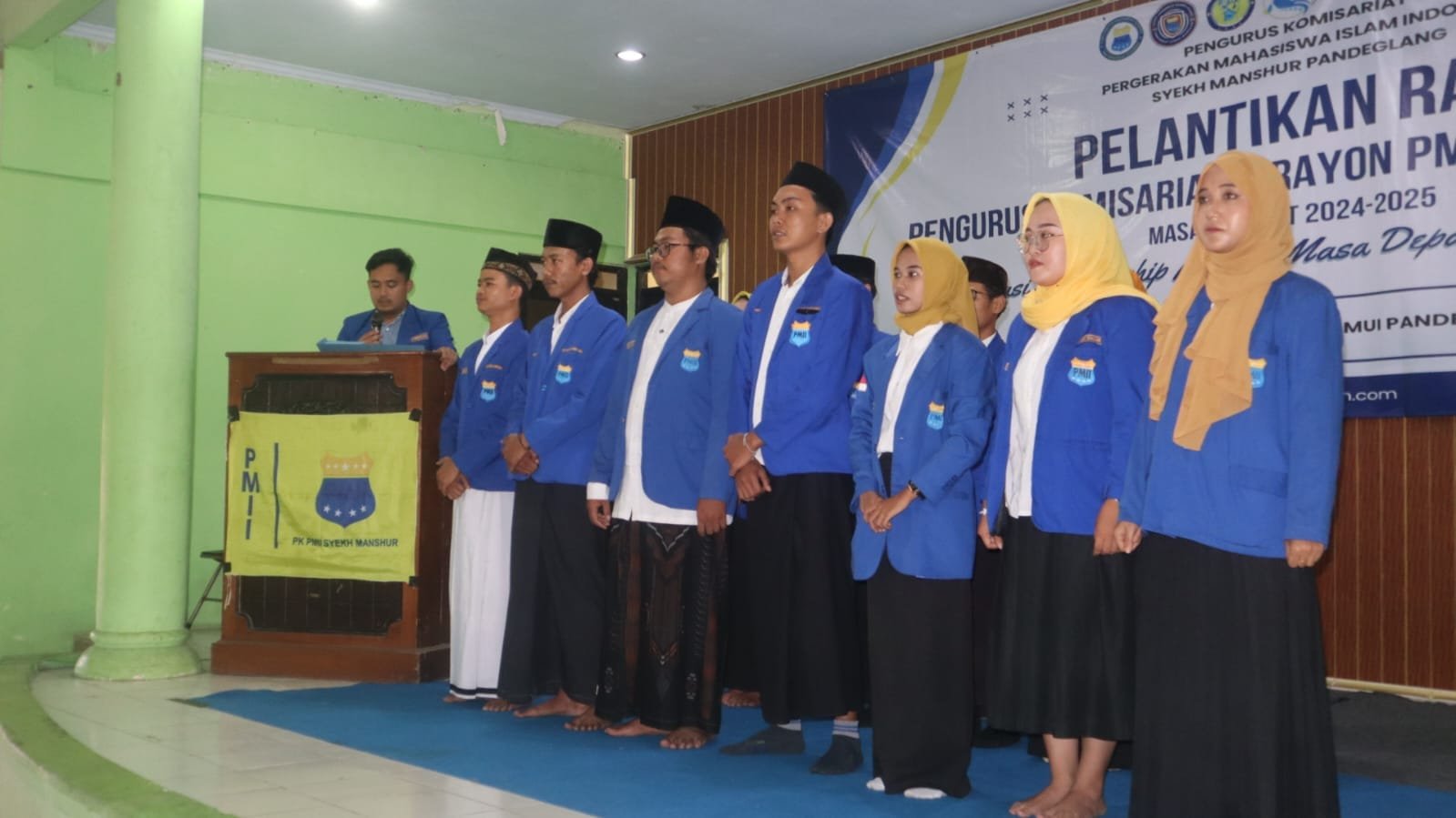 Pelantikan Pengurus Komisariat dan Rayon PMII Syekh Manshur: Komitmen untuk Meningkatkan Kualitas Kader