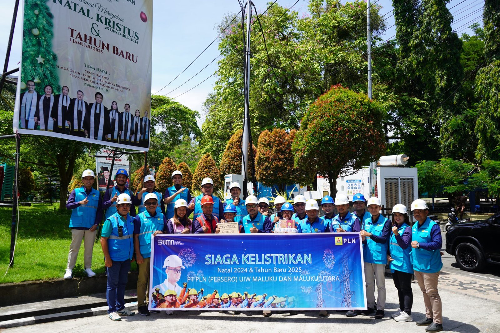 Kunjungi Titik Siaga Nataru, GM PLN UIW MMU Komitmen Listrik Aman, Andal dan Berkualitas