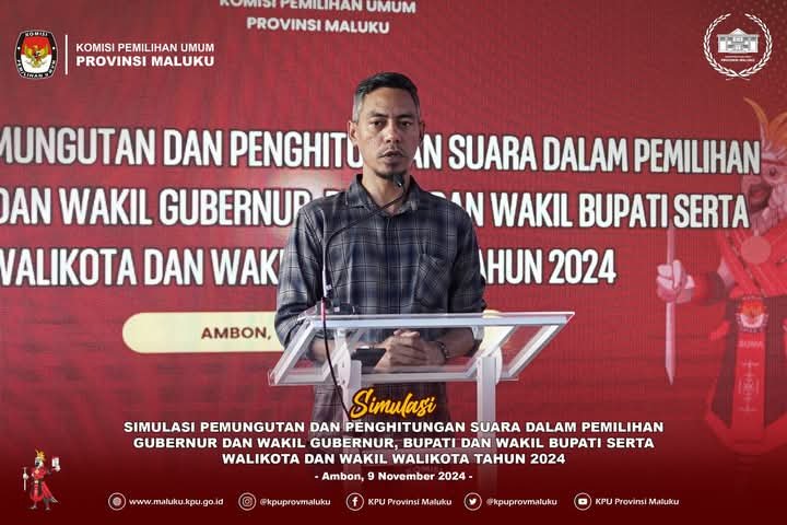 Gelar Simulasi Pemungutan Suara Pilkada 2024, KPU Maluku Siapkan Petugas Hadapi Tantangan Teknis dan Prosedural