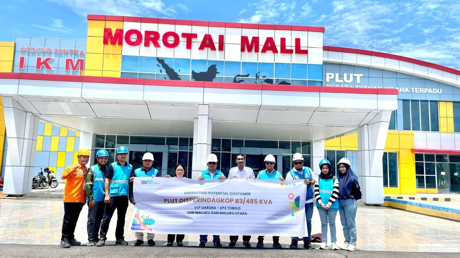 PLN UP3 Tobelo Berhasil Pasang Baru Daya 485 kVA PLUT Disperindagkop, Dukung Laju Pertumbuhan Industri