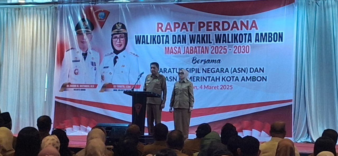 Gelar Rapat Perdana, Ini Pesan Walikota dan Wakil Walikota Ambon Periode 2025-2030
