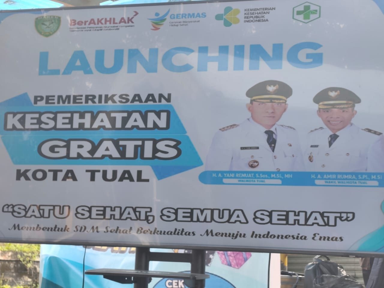 Langkah Nyata Dukung Asta Cita, Walikota Tual Launching Pemeriksaan Kesehatan Gratis