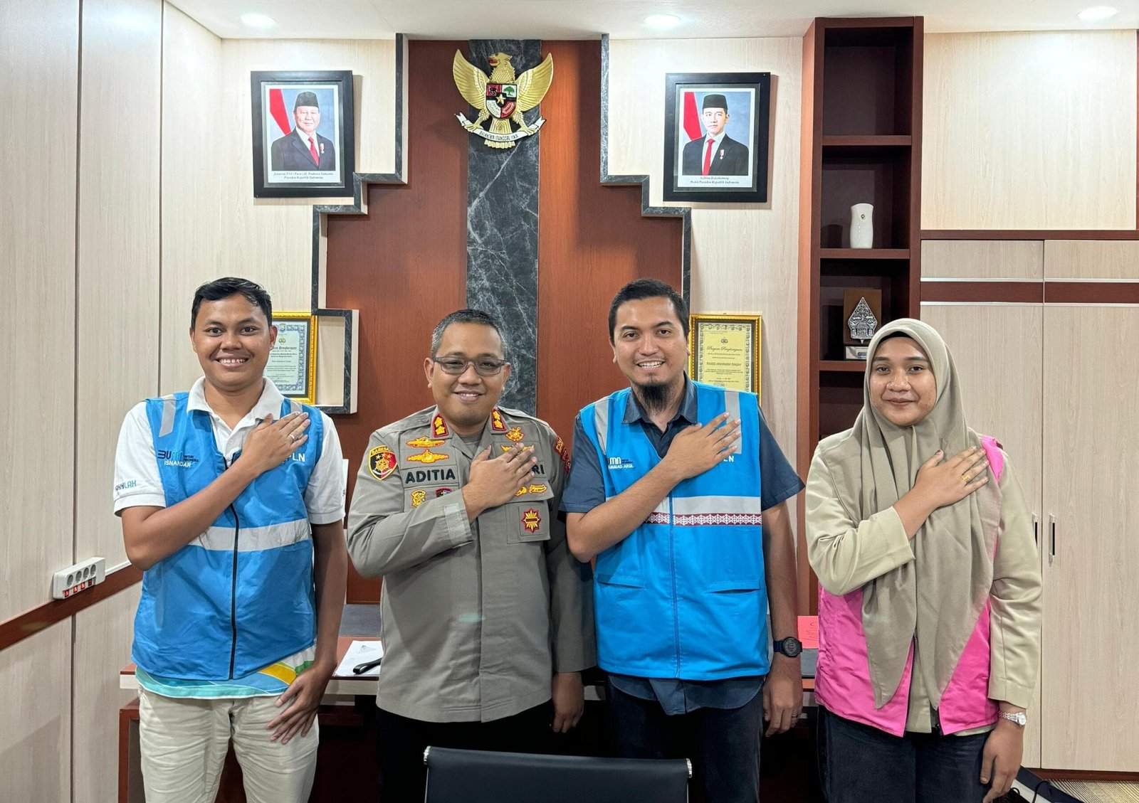 PLN UP3 Sofifi – ULP Weda Tingkatkan Sinergi dengan Aparat Penegak Hukum di Halmahera Tengah