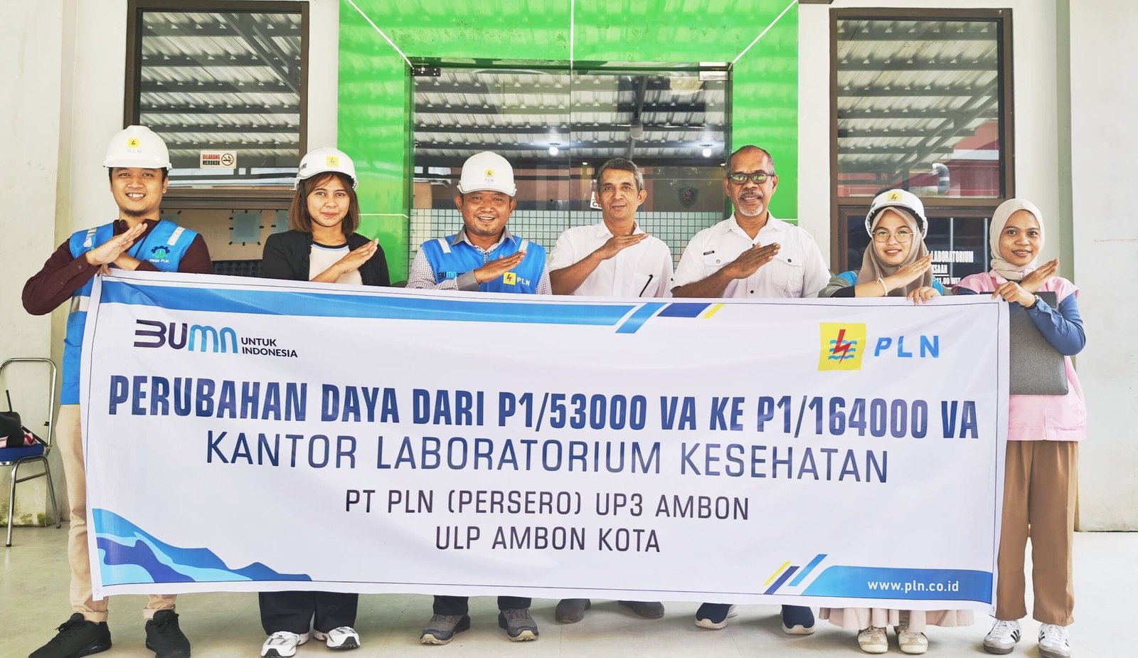 Perkuat Layanan di Sektor Kesehatan, PLN UP3 Ambon Tambah Daya Listrik Labkesda Maluku