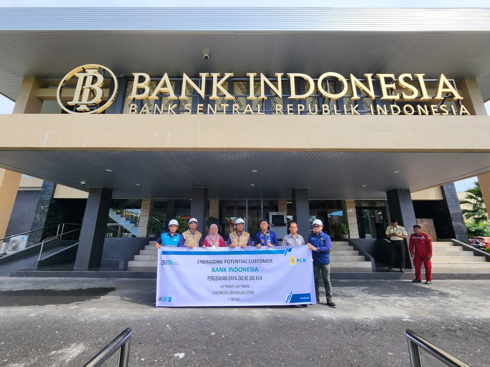 PLN UP3 Ternate Sukses Realisasikan Penambahan Daya Listrik Kantor Perwakilan BI Malut