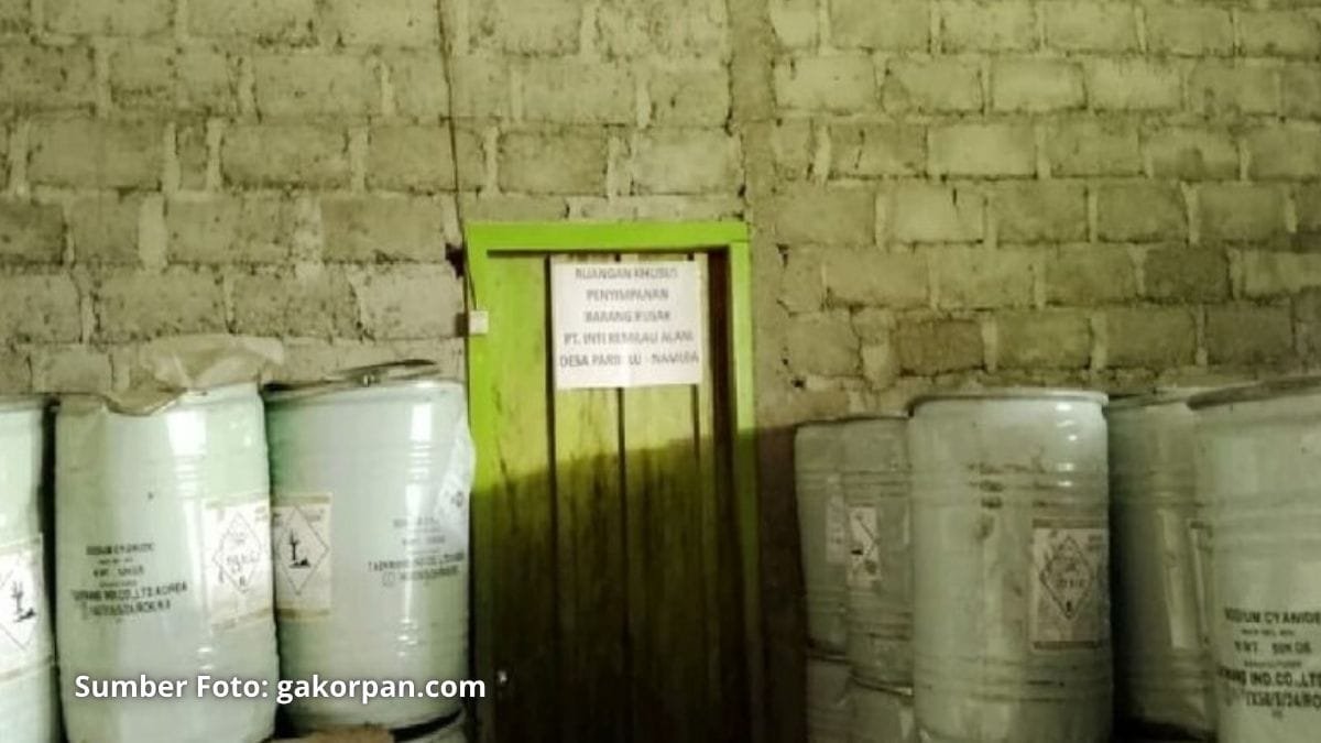 Sianida Untuk Tambang Gunung Botak Diduga Dapat “Perlindungan” Disperindag Maluku