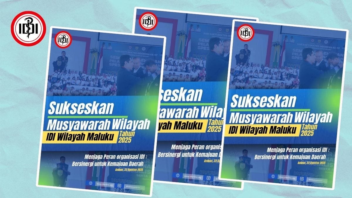 Besok, Ikatan Dokter Indonesia Wilayah Maluku Gelar Muswil