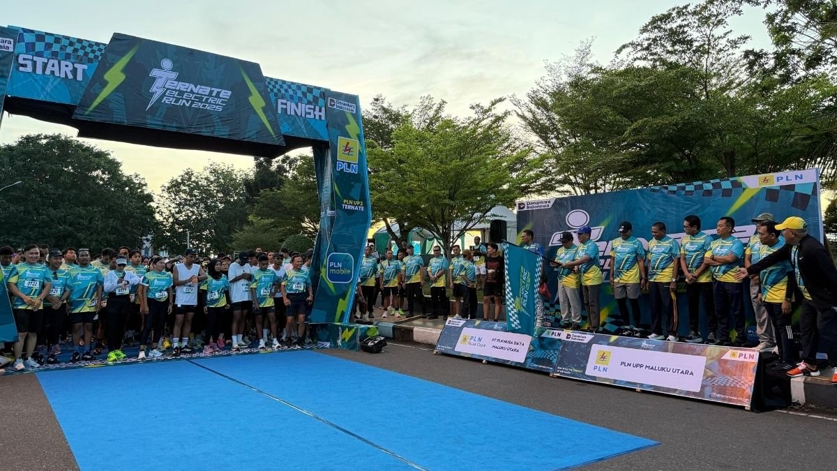 Dalam Semangat HPN, PLN Sukses Gelar Ternate Electric Run 2025