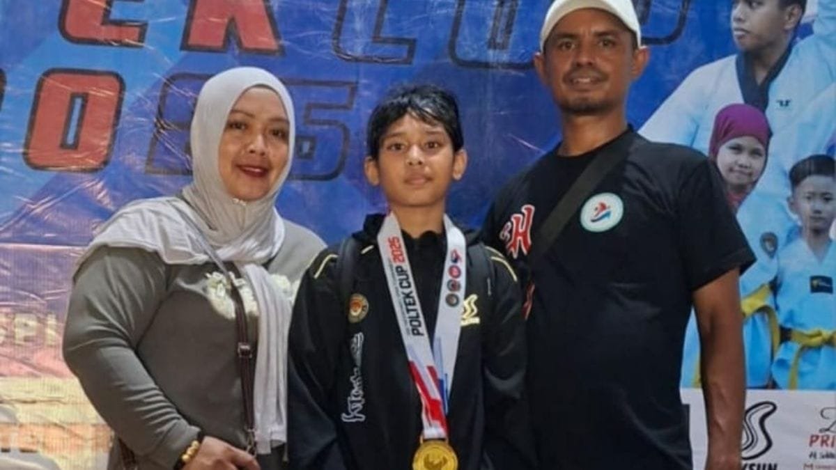 Putri Anggota DPRD Maluku Raih Medali Emas Taekwondo di Poltek Cup Makassar 2025