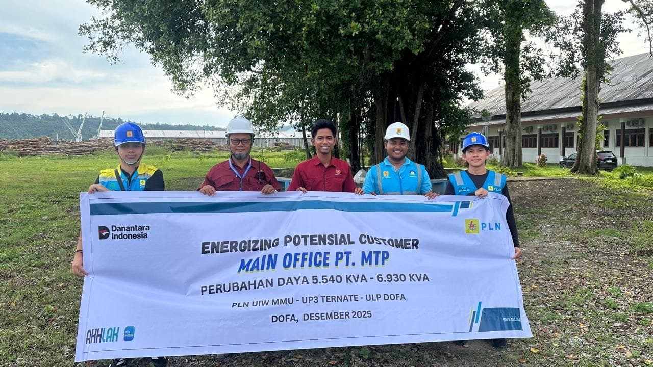 Dukung Pertumbuhan Ekonomi Kep.Sula PLN UP3 Ternate Energizing Peningkatan Daya PT MTP
