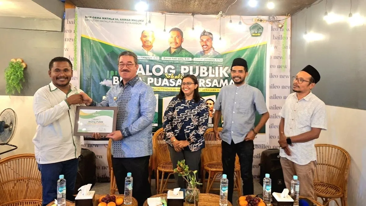 Hadiri Dialog Publik DPW GEMA Mathla’ul Anwar Maluku, Hendrik Lewerissa Ingatkan Terus Jaga Kemajemukan di Maluku