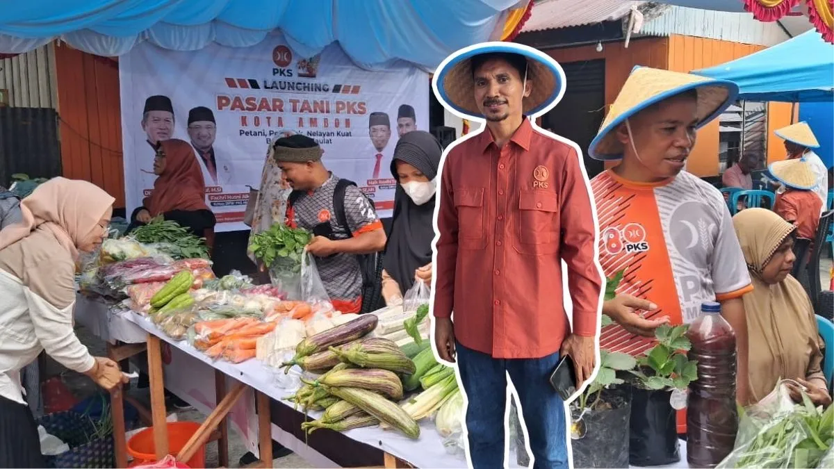 PKS Ambon Luncurkan Pasar Tani: Simbol Kebangkitan Ekonomi Rakyat