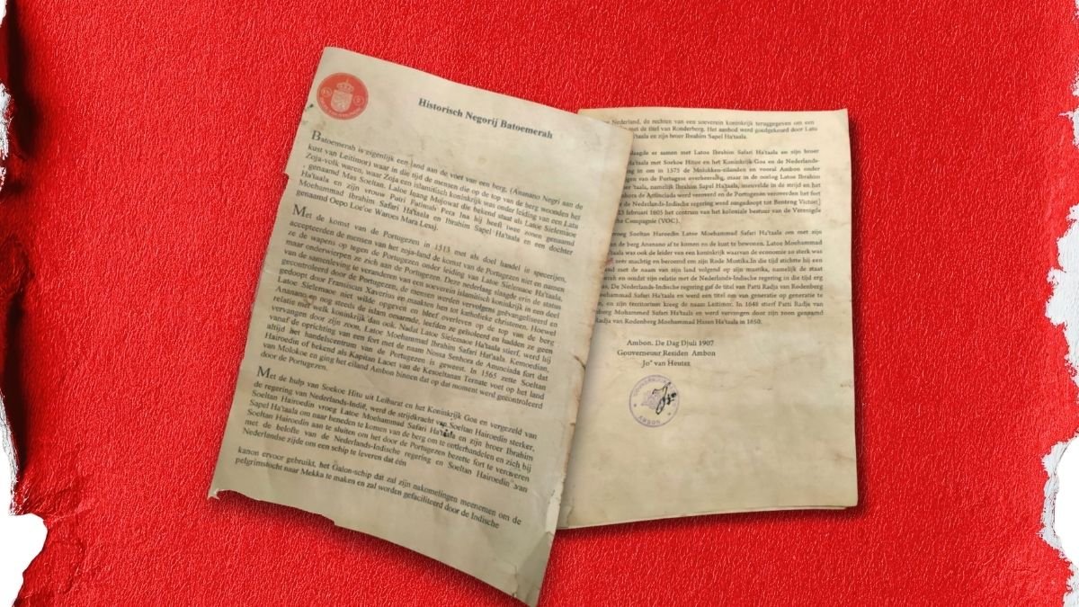 Pakar Bongkar Kebohongan Naskah Historiseh Negorij Batoemerah (Batu Merah)