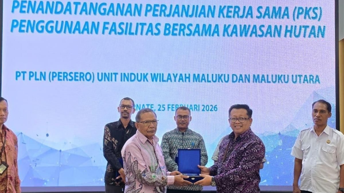 Teken MoU dengan PBPH, PLN Percepat Pembangunan Jaringan Listrik Desa di Maluku Utara