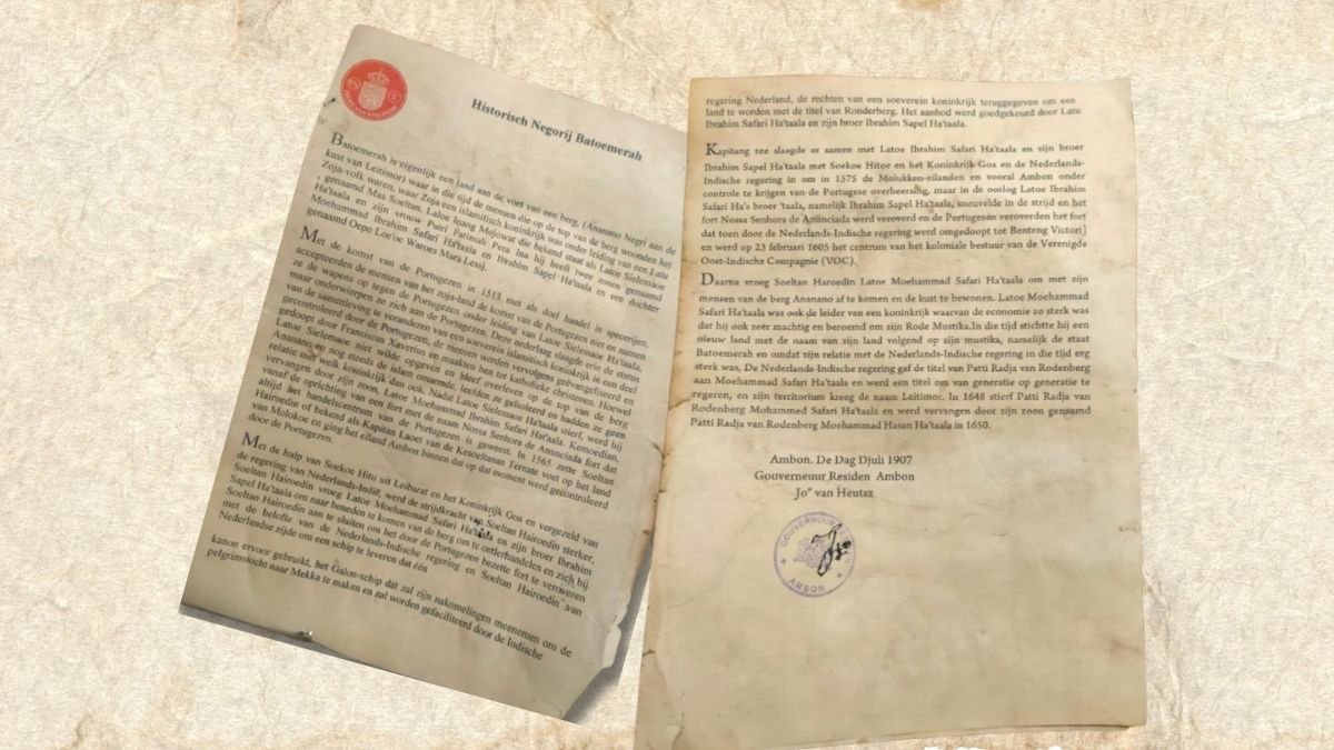 Pakar Bongkar Kebohongan Naskah Historiseh Negorij Batoemerah (Batu Merah): Bagian Akhir