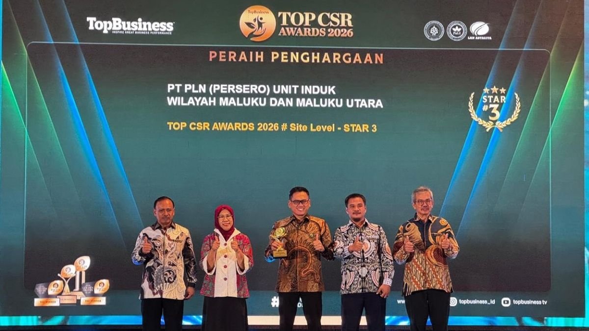 PLN UIW MMU Raih TOP CSR Awards 2026 Site Level #Star 3 lewat Program Kopi Tuni