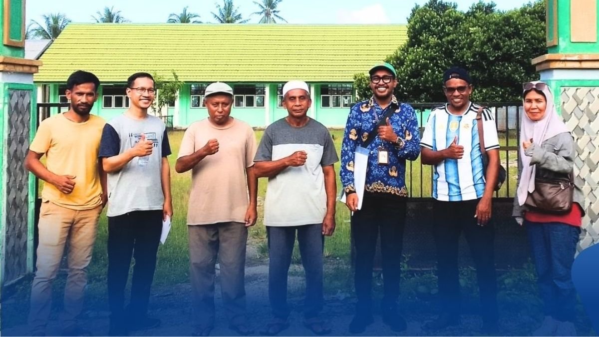 Kantah Bursel Laksanakan Pemeriksaan Tanah untuk Sertipikasi SMK Negeri 6 Buru Selatan