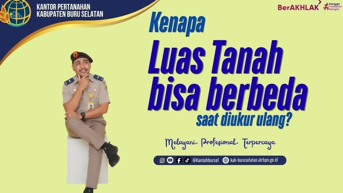Mengapa Luas Tanah Bisa Berbeda Saat Diukur Ulang? Ini Penjelasan Kantor Pertanahan Buru Selatan