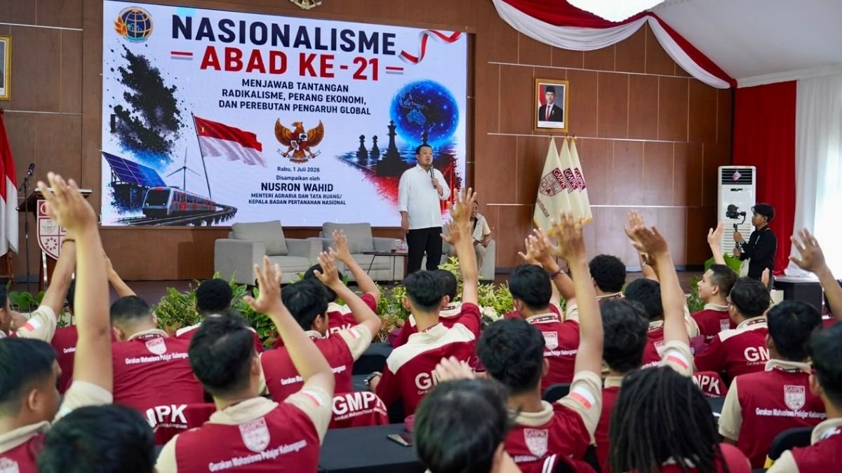 Jadi Pembicara di Diklat Pratama DPP GMPK, Menteri Nusron: Nasionalisme Menjadikan Bangsa yang Kuat