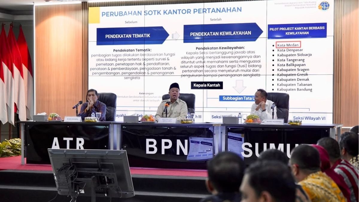 Pengarahan di Kanwil BPN Provinsi Sumatera Utara, Menteri Nusron Minta Jajaran Utamakan Kemudahan Layanan bagi Masyarakat