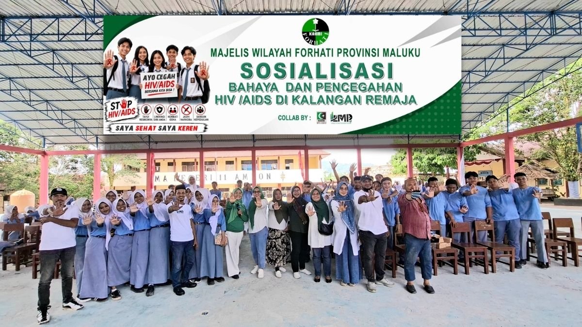 FORHATI Maluku, KAHMI dan LPMP Kolaborasi Edukasi Pelajar SMA Negeri 11 Ambon tentang Bahaya HIV/AIDS