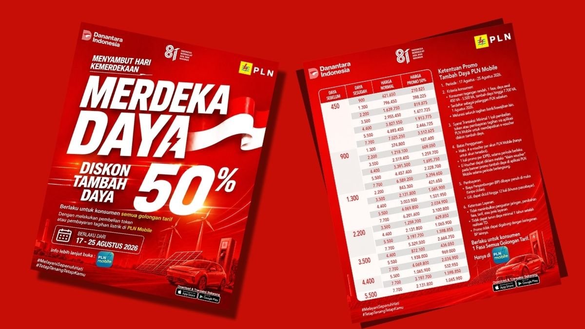 Diskon 50 Persen Tambah Daya Tersisa 3 Hari Lagi! PLN UIW MMU Ajak Pelanggan Manfaatkan Program Merdeka Day