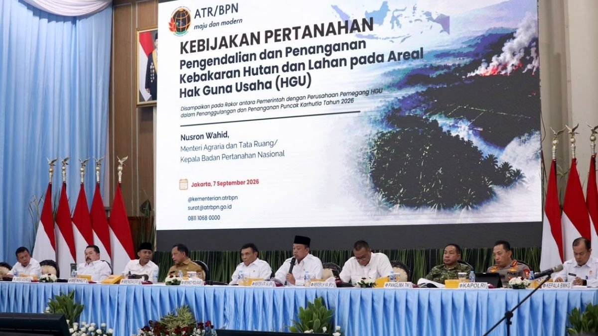 Menteri Nusron Peringatkan Pengusaha: Kebakaran Lahan Dapat Batalkan HGU