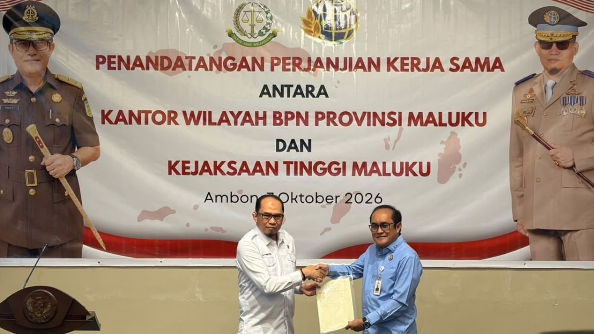 Perkuat Kepastian Hukum Pertanahan, Kanwil BPN dan Kejaksaan Tinggi Maluku Jalin Kerja Sama Strategis